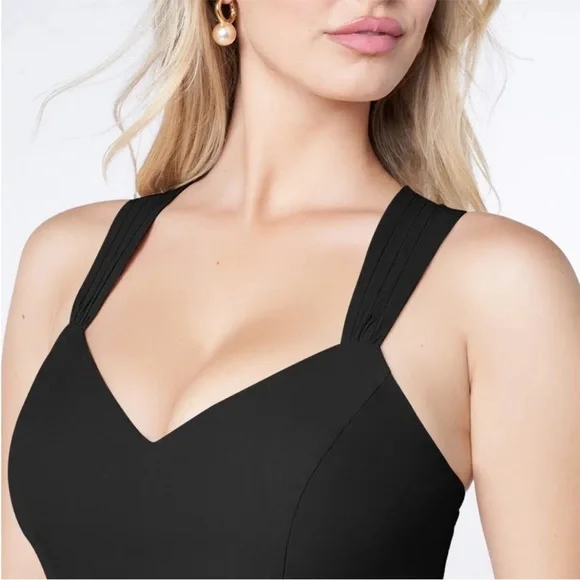 Azazie Jane Elegant Black Evening Gown - Picture 6 of 9